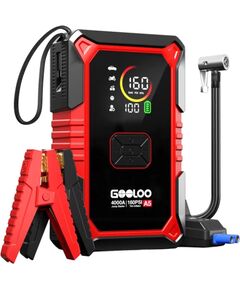GOOLOO A5 2-in-1 Jump Starter with Compressor Akumulatoru lādētāji, starteri