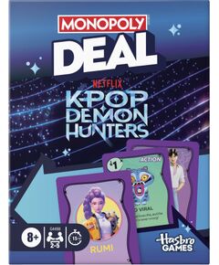 MONOPOLY  Kāršu spēle Deal KPOP Demon hunters (angļu val.) Galda spēles