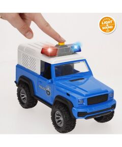 Speed & Go Auto Džips Policija (gaisma, skaņa, inerce) 23 cm CB39053 Mašīnas un piederumi