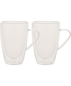 Mugs DOUBLE 2pcs 350ml glass with double wall Новости, мебель, дом