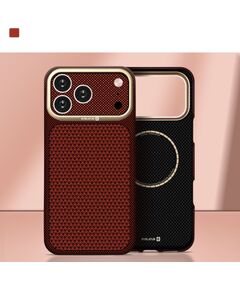 Evelatus Apple  iPhone 18 Pro Max Carbon Premium Edition MagSafe case Burgundy Neoriģinālie Maciņi