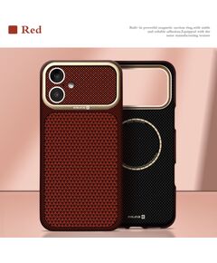 Evelatus Apple  iPhone 17 Carbon Premium Edition MagSafe case Burgundy Neoriģinālie Maciņi