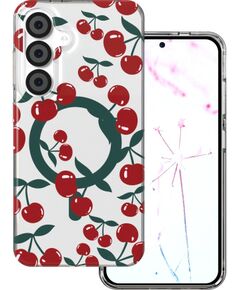Mocco Cherry Mag Back Case Aizmugurējais apvalks priekš Samsung Galaxy S24 / S25 Neoriģinālie Maciņi