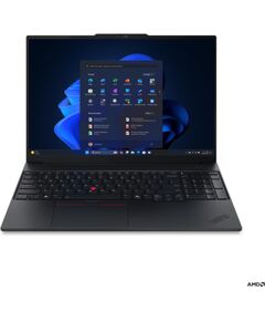 Lenovo ThinkPad E16 G4 AMD Black 16 " IPS WUXGA 1920 x 1200 pixels Anti-glare AMD Ryzen AI 7 345 16 GB SODIMM DDR5 Solid-state drive capacity 512 GB AMD Radeon 820M Graphics Windows 11 Pro 802.11be Bluetooth version 5.4 Keyboard language English Keyboard  Ноутбуки