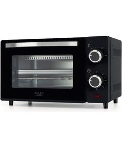 Adler Electric oven AD 6032 9 L 650 W Black Mini cepeškrāsnis un virsmas
