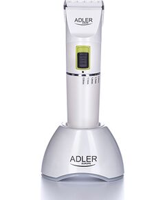 Adler Hair clipper AD 2827 Cordless or corded Number of length steps 4 White Волосы, борода, триммеры для тела