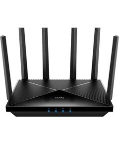 Cudy WR11000 wireless router 2.5 Gigabit Ethernet Tri-band (2.4 GHz / 5 GHz / 6 GHz) Black Wireless Routers