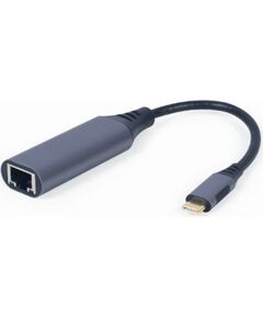 Gembird A-USB3C-LAN-01 notebook dock/port replicator USB 3.2 Gen 1 (3.1 Gen 1) Type-C Black, Grey Adapteri