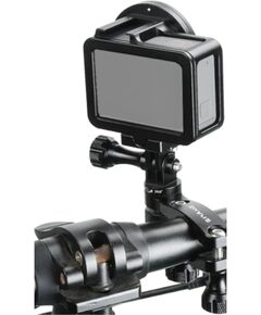 Puluz Aluminum Handlebar Mount with 360-Degree Rotation for Action Cameras (Black) Statīvi un piederumi
