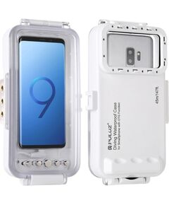 Puluz Waterproof Case (45m) for USB-C Smartphones for Underwater Photos and Videos (White) Sporta kameru aksesuāri