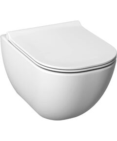 Jika pods ar SC vāku Mio Rimless, stiprināms pie sienas, 360x530 mm, balts Подвесные