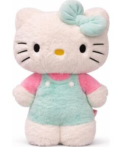 Hello Kitty Fluffy Plusz Zielona 40cm Mīkstās rotaļlietas