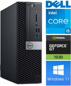 DELL 5070 SFF i5-9500 64GB 512SSD M.2 NVME GT1030 2GB WIN11Pro Atjaunoti personālie datori