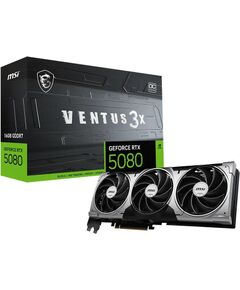 Karta graf. MSI RTX 5080 16G VENTUS 3X OC BLACK Grafiskās video kartes