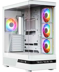 MODECOM Volcano Volcano AQ200 ARGB Midi White Datoru korpusi