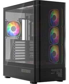 MODECOM Volcano Volcano AQ300 ARGB Midi Black Datoru korpusi