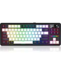 Bezvadu klaviatūra  REDRAGON K746WB-RGB-PRO USB + RF Wireless + Bluetooth Новинки Компьютерная техника