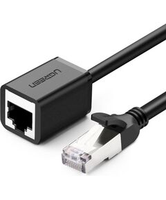 UGREEN NW112 Kabeļa pagarinātājs F/UTP CAT6 RJ45 male - female 1m / melns Tīkla vadi