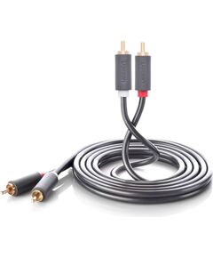 UGREEN AV104 Кабель для зарядки 2xRCA male - 2xRCA male 3m / чёрный Aудио-видео