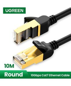 UGREEN NW107 F/FTP CAT7 kabelis ar 2xRJ45 spraudņiem 10m / melns Tīkla vadi