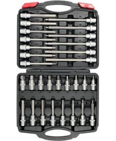 Skrūvgriežu uzgaļu komplekts Yato YT-77540; 1/2''; 30 gab. Аксессуары для дрелей