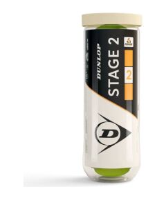 Tennis balls DUNLOP STAGE 2 ORANGE 3PET ITF (suitable for beach tennis) Teniss