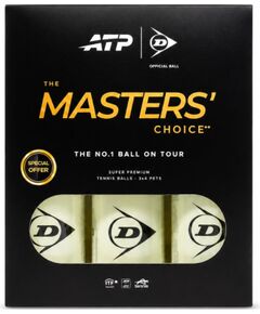 Tennis balls DUNLOP ATP TOUR MASTERS 3x4PET Teniss