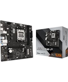 Mainboard ASROCK AMD A620A Socket AM5 micro ATX RAM DDR5-SDRAM 2xSlots 1xNumber of M.2 (M) slots A620AM-P Материнские платы