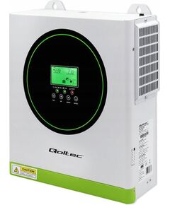 Qoltec HYBRID bezsaistes saules invertors 1500 W 100 A | 12 V | MPPT | Sinus | Wi-Fi opcija | Jaudas koeficients 1,0 Новинки Компьютерная техника