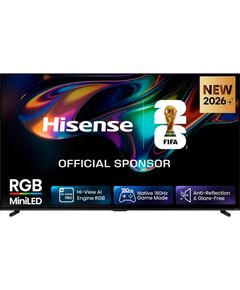 Hisense 100UR8DS RGB MiniLED (253 cm (100 inches), black/dark gray, UltraHD/4K, Hi-View AI Engine RGB, 180Hz panel) Televizori
