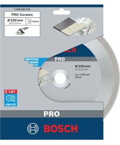 Bosch Powertools PRO Ceramic Diamond Cutting Disc, Ř 230mm (Bore 22,23mm) Новинки Для дома и сада 
