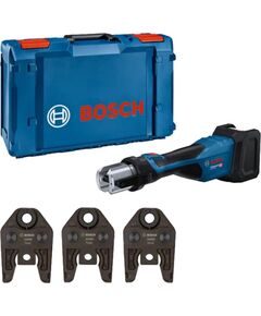 Bosch Powertools cordless pressing tool GPT 18V-32 Professional solo, 18Volt, Kit TH (blue, without battery and charger, 3 pressing jaws standard TH, in L-BOXX) Jaunumi -Dārzam