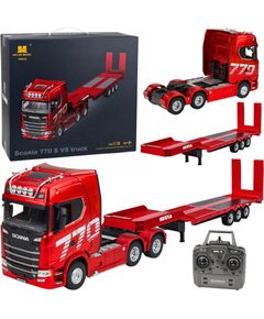 Scania 770S tālvadības kravas auto ar piekabi Huina 1:18 Radio vadāmās rotaļlietas (RC)