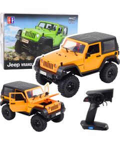 RC Jeep Wrangler Rock Crawler 1:14 tālvadības apvidus auto, oranžs Radio vadāmās rotaļlietas (RC)