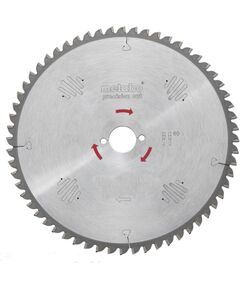 Griešanas disks kokam Metabo Precision Cut; 254x2,4x30,0 mm; Z60; -5° Zāģripas