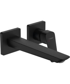 Hansgrohe izlietnes maisītāja Logis virsapmetuma daļa, 2 MC, iztece 205 mm, no sienas, matēta melna Встраиваемые