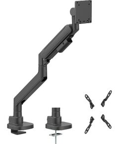 Hismart Heavy-Duty Single Monitor 24"-57" Gas Spring Arm Mount, Black Palikņi portatīvajiem datoriem