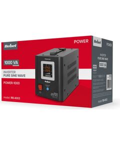 Rebel POWER-1000 Emergency Power Supply – a pure sine wave inverter with a 12V charging function, 230V, 1000VA/700W UPS Nepārtrauktā barošana