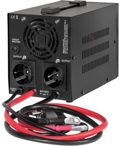 KEMOT PROsinus-500-LiFePo4 emergency power supply – a pure sine wave inverter with a 12V charging function, 230V, 500VA/300W UPS Nepārtrauktā barošana