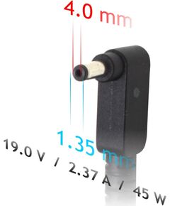 Akyga AK-ND-54 power adapter/inverter Indoor 45 W Black Lādētāji portatīvajiem datoriem