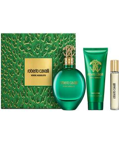 Roberto Cavalli Signature Verde Assoluto Dárková sada EDP 75 ml, tělové mléko 100 ml a miniaturka EDP 15 ml 75ml Dāvanu komplekti