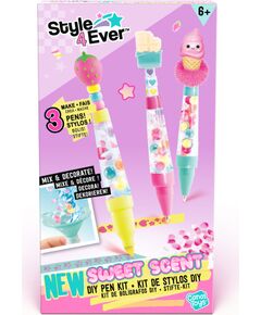 STYLE 4 EVER DIY Pildspalvu dekorēšanas komplekts Pen Kit Sweet Scent Mīkstās rotaļlietas