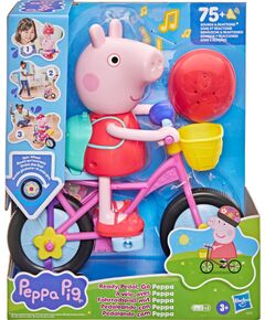 Unknown PEPPA PIG интерактивная игрушка Пеппа учится ездить на велосипеде Конструкторы