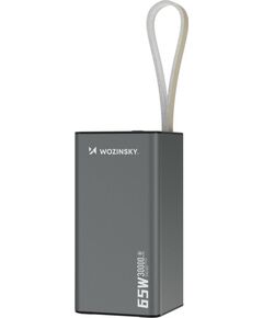 Wozinsky K65+ 30000mAh 65W 2xUSB-C 1xUSB-A Gray PowerBank Power Banks