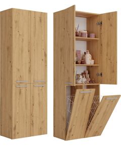 Top E Shop Topeshop NEL 2K DD ART KPL bathroom storage cabinet Oak Новинки Для дома и сада 