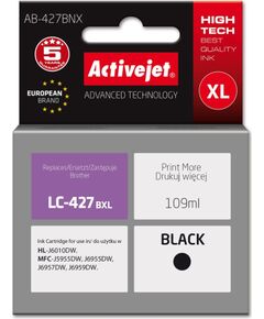 Activejet AB-427BNX Brother printer ink cartridge, replacement for Brother LC-427BXL; Supreme; 109 ml; black Tintes printeru izejmateriāli