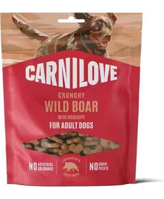 CARNILOVE Crunchy Wild boar with rosehips - dog treat - 200g Suņu barība