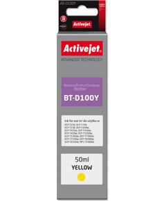 Activejet AB-D100Y Ink cartridge for Brother printers, replacement for Brother BT-D100Y; Supreme; 50 ml; yellow Tintes printeru izejmateriāli