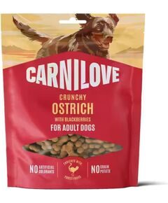 CARNILOVE Crunchy Ostrich with blackberries - dog treat - 200g Suņu barība