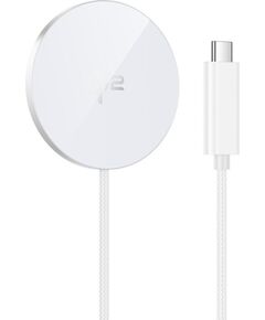 Беспроводная зарядка Hoco CW63 Qi2 белая Bezvadu telefonu lādētāji